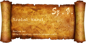 Szalai Vazul névjegykártya